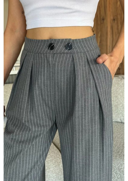 Kadın Çizgili Palazzo Pantolon P-00018019 fırsatları