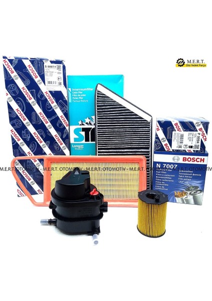 Peugeot 206 1.4 Hdi Filtre Bakım Seti (2001-2009)