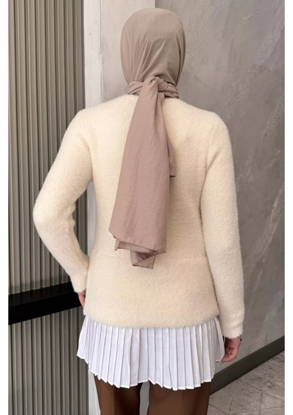 Inci ve Taş Işlemeli Garnili Yumoş Tesettür Triko Kazak (S-M-L Beden Uyumludur.) P-00018071 fırsatları