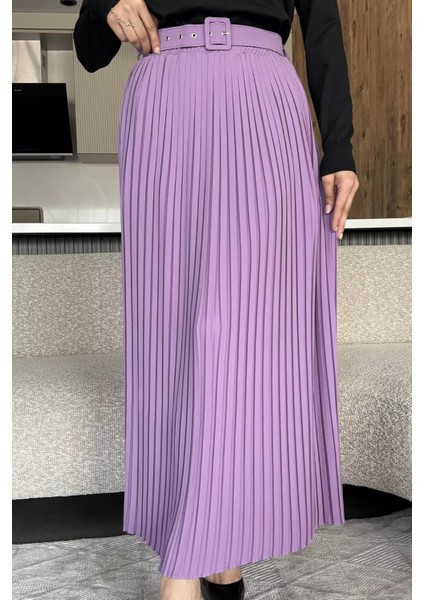 Kemerli Pileli Tesettür Etek (S,m,l,xl Uyumludur) P-00018021 fiyatları