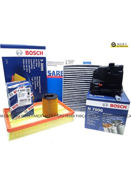 Ford Focus 2 1.6 Tdci Filtre Bakım Seti (2004-2005)