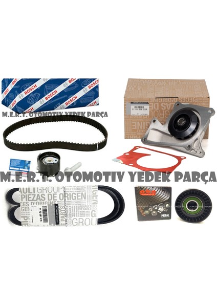 Mercedes B180 1.5 Dizel Triger Seti Devirdaim V Kayışı Rulman