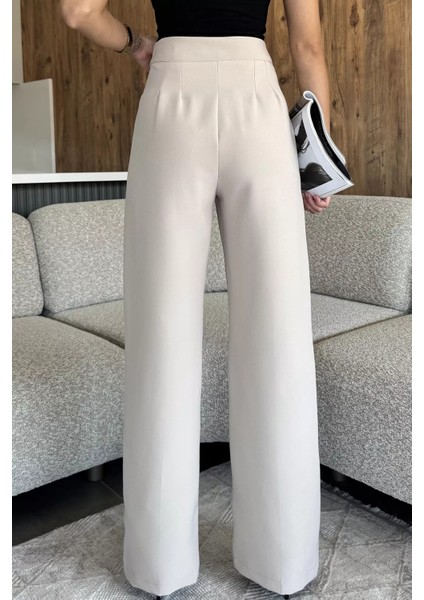 Kadın Bol Paça Kumaş Pantolon P-00018009 modelleri