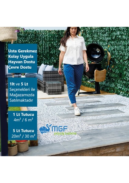 Mgf 0,5 Litre. Taş, Çakıl, Kabuk Bağlayıcı Sabitleyici Yapıştırıcı Taş Reçinesi fırsatları