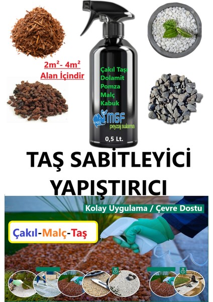 Mgf 0,5 Litre. Taş, Çakıl, Kabuk Bağlayıcı Sabitleyici Yapıştırıcı Taş Reçinesi