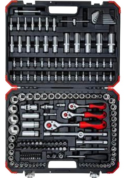 Lokma Anahtar Seti Gedore 172 Parça 1/4 - 3/8 - 1/2 Cırcırlı Lokma Anahtar ve Uç Seti Alman Malı fiyatları