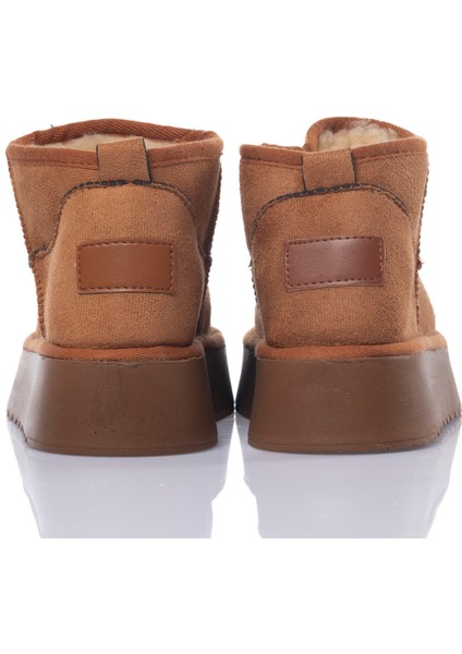 Kadın Kısa Bot – Kürklü Süet Görünümlü Günlük Kışlık Rahat Bot indirimleri