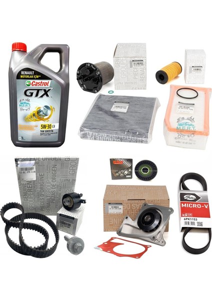 Duster 1.5 Bluedci Euro6 Komple Bakım Seti 2019-