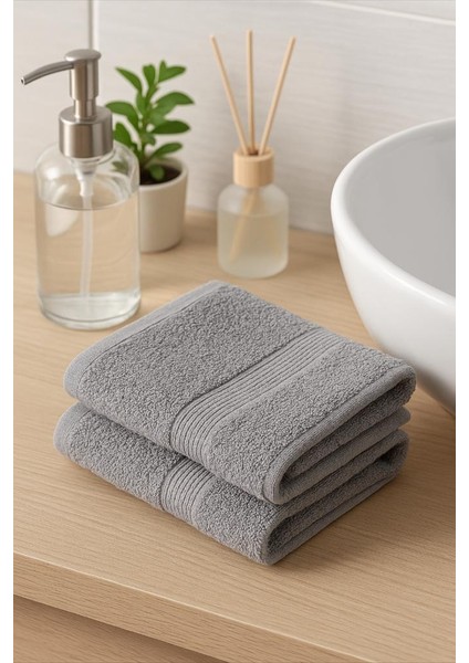 2’li Havlu Havlu Seti El Yüz Havlusu %100 Pamuk Premium 600GSM Banyo El Havlusu Hızlı Kuruma modelleri