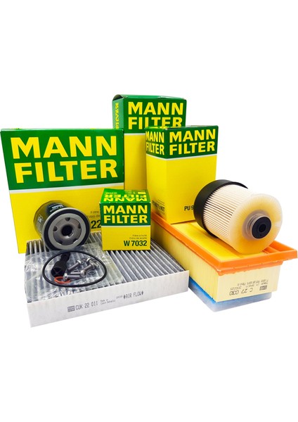 Dacia Logan 1.5 Dci Mann Filtre Bakım Seti 2013-2018