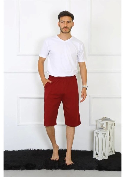 Moda Erkek Cepli Pamuk Lakost Kapri Bordo fiyatları