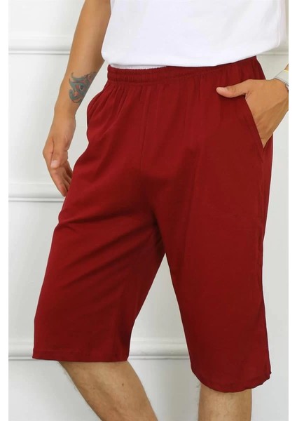 Moda Erkek Cepli Pamuk Lakost Kapri Bordo modelleri