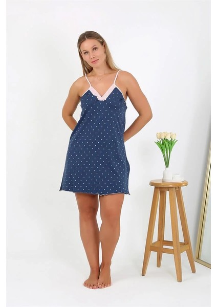 Moda Kadın Büyük Beden Ip Askılı Gecelik