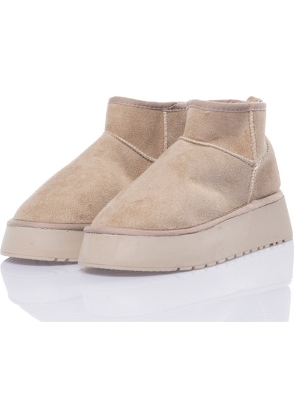 Kadın Kısa Bot – Kürklü Süet Görünümlü Günlük Kışlık Rahat Bot fiyatları