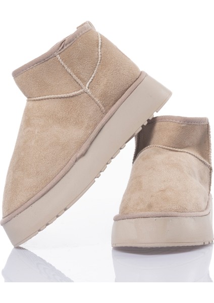 Kadın Kısa Bot – Kürklü Süet Görünümlü Günlük Kışlık Rahat Bot fırsatları