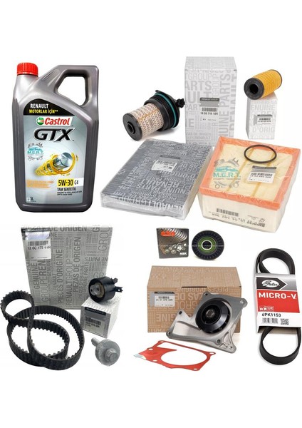 Megane 4 1.5 Bluedci Euro6 Komple Bakım Seti 2019-