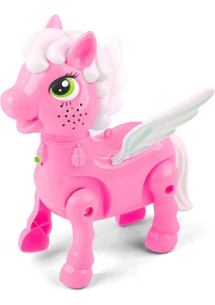 Lovely Pegasus Pembe At 2570 Yürüyen Sesli Pilli 3+