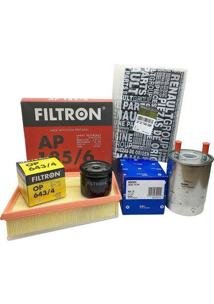 Megane 3 1.5 Dci Filtre Bakım Seti 2009-2016