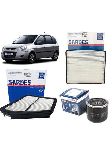Hyundai Matrix 1.6 Komple Bakım Seti 2001 - 2010 fiyatları