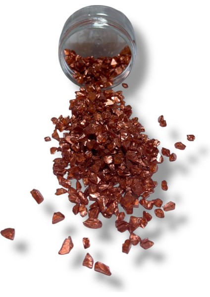 Epoksi Çalışmalarınız Için Parlak Cam Kırıkları 4-8 mm Bakır 100 gr