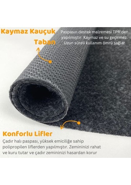 Kamp Matı Çadır Halısı Kaymaz Su Geçirmez Zemin Koruyucu Çadır Içi Dışı Kullanıma Uygun