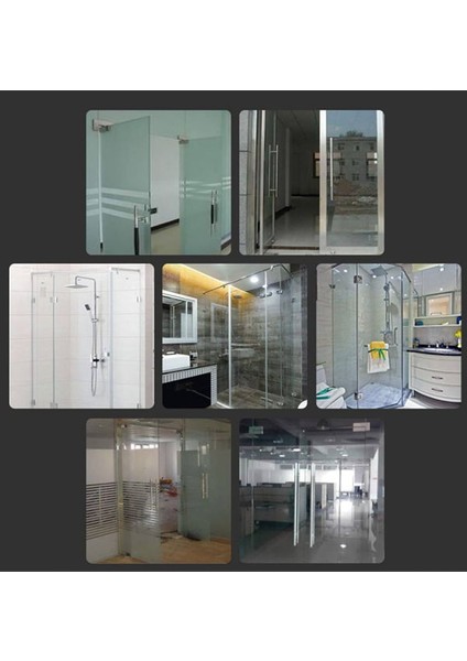 Ayrıntıshop Duşakabin Cam Alüminyum Profil ve Ofis Bölme Profil 200CM Boyunda 6mm Camlar Için fırsatları