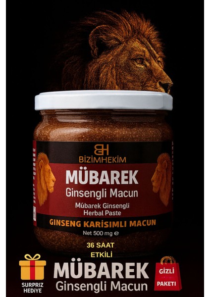 Ginsengli Aslan Enerji Macunu 500 gr |