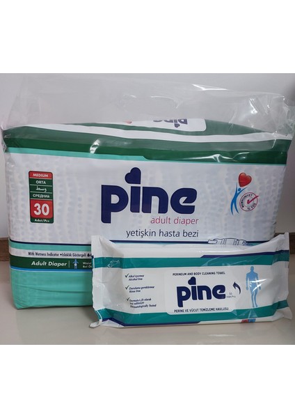 Tanışma Paketi Belbantlı Hasta Bezi Medium 30 Adet + Pine Perine Havlu 50 Yaprak fiyatları