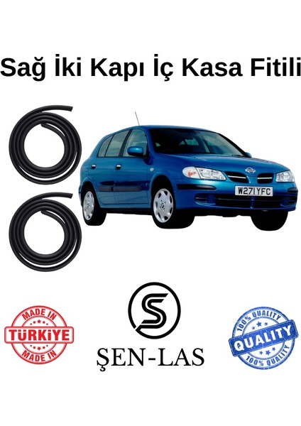 Nissan Almera Hatchback (2000-2006) Şen-Las Sağ Ön ve Arka Fitili ŞL29109
