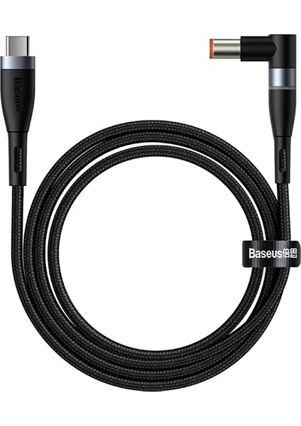 Baseus Zinc Manyetik Type-C To Dc Round (79X55MM) Lenovo Laptop Şarj Kablosu 100W 2M-(5775)