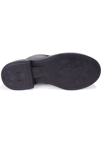 DZA07-127582 Siyah Günlük Düz Topuk Kadın Bot fırsatları