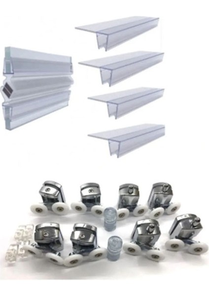 Ayrıntıshop Cam Duşa Kabin Fitilleri ve Tekerleği Seti