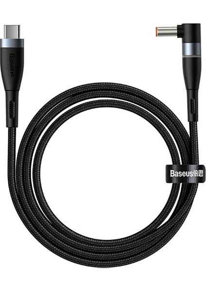 Baseus Zinc Manyetik Type-C To Dc Round (55X25MM) Lenovo Laptop Şarj Kablosu 100W 2M-(5775)