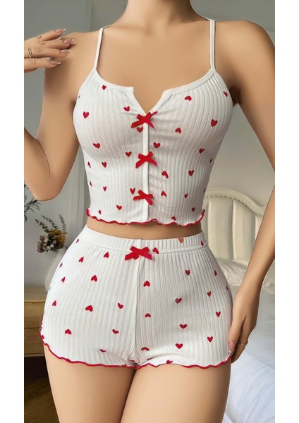 Kadın Pijama Takımı – Askılı Üst & Şort fiyatları