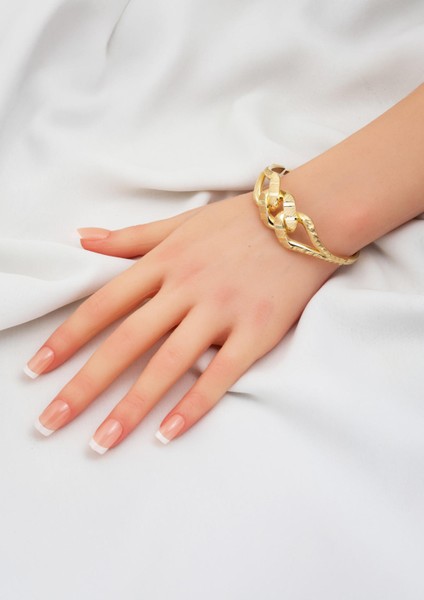 Gurmet 14 Ayar Taşsız Kelepçe Bilezik fiyatları