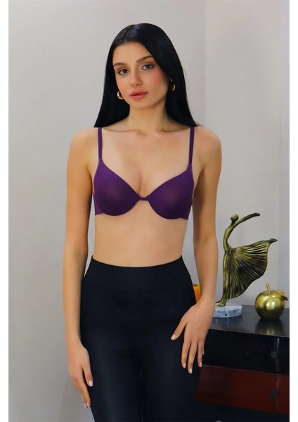 Moda Kadın Destekli Balenli Sütyen Mor fırsatları
