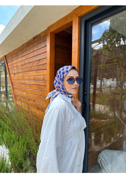 Bukle Desenli Eşarp Saks fiyatları