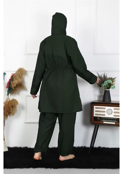 Moda Büyük Beden Tesettür Mayo Haki modelleri