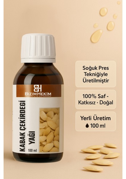 Kabak Çekirdeği Yağı 100 ml | %100 Soğuk Pres | Doğal E Vitamini – Cilt ve Saç Bakımı indirimleri