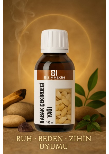 Kabak Çekirdeği Yağı 100 ml | %100 Soğuk Pres | Doğal E Vitamini – Cilt ve Saç Bakımı
