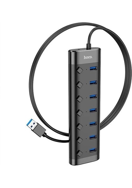 Hoco HB40 7xusb 2.0 Anahtarlı USB Hızlı Şarj ve Veri OKUYUCU-(5775) modelleri
