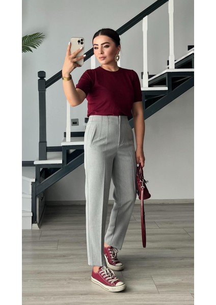 Açık Gri Flatolu Pantolon fırsatları