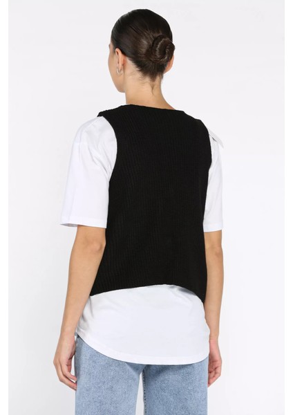 Kadın Ön Bağlamalı Triko Yelek (S-M-L-Xl Uyumludur) P-00017993 modelleri