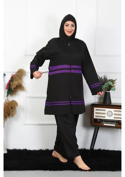 Moda Büyük Beden Tesettür Mayo Siyah fiyatları