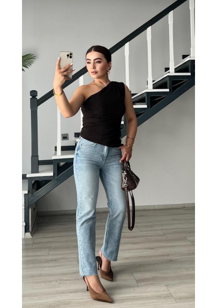 Açık Mavi Osl3 Boy Fit Jean fırsatları