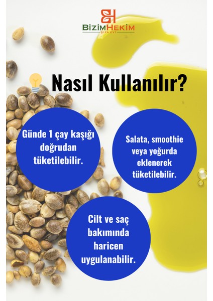 Kenevir Yağı 250 ml – Doğal ve Soğuk Sıkım fiyatları