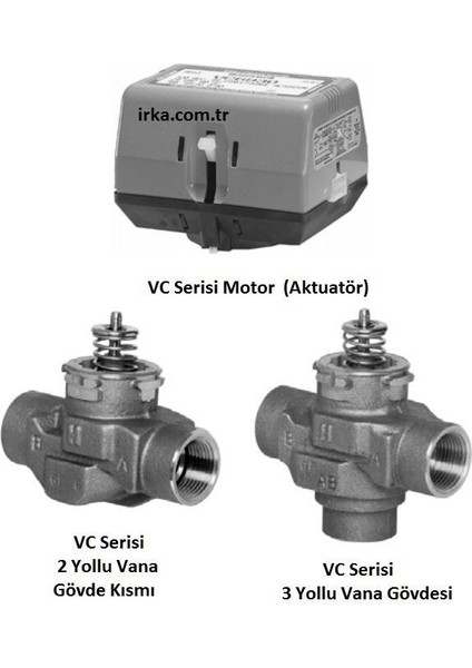 Honeywell VCZMU6000/U 3 Yollu Vana Gövdesi 11/4'' - Dış Diş modelleri
