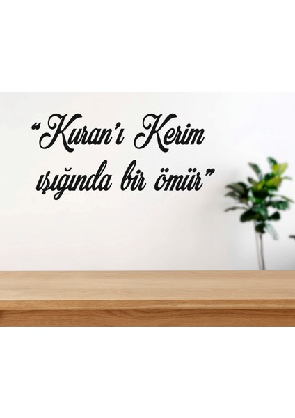 Kuran-I Kerim Işığında Bir Hayat Yazılı Duvar Dekor Ürünü fiyatları
