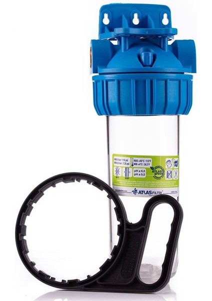Filtre Kabı 10'' - 1'' Bağlantılı - Atlas İTALYAN-ZA121T640