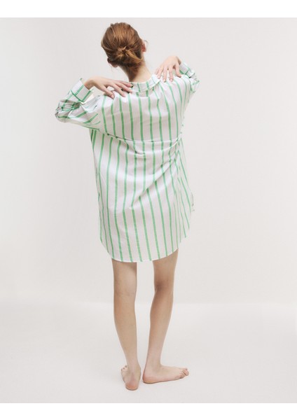 Cool Comfort™ Çizgili Gecelik